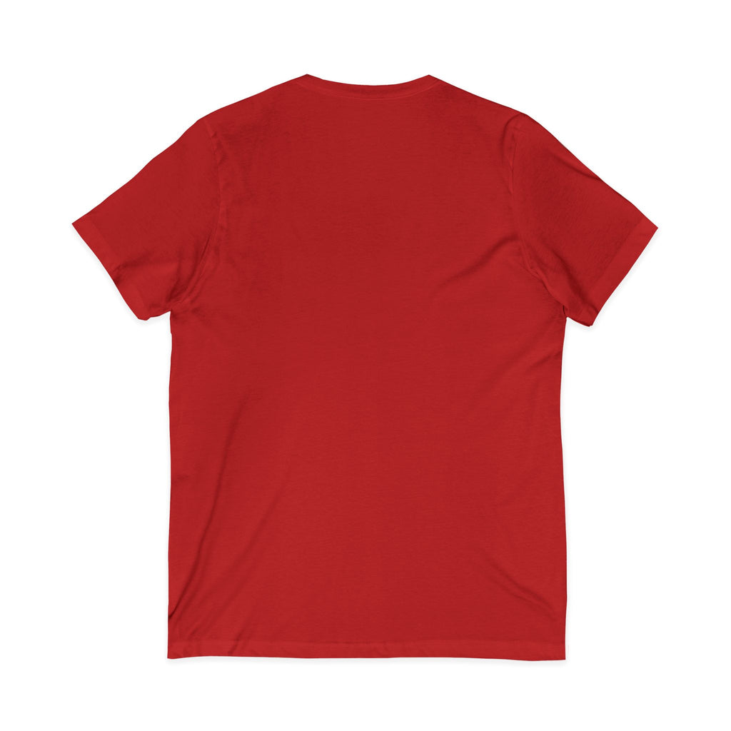 Holiday Spirit V-Neck Tee, Funny Holiday T-Shirt, Christmas V-Neck Shirt, Unisex Graphic Tee, Festive Message Top