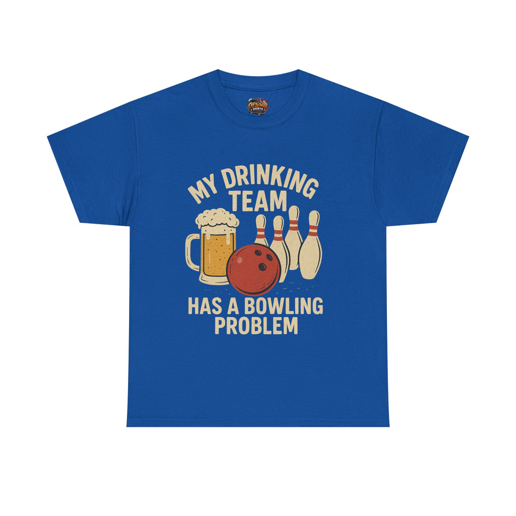 Bowling Team T-Shirt, Funny Drinking Tee, Unisex Graphic Shirt, Casual Sportswear, Gifts for Bowlers, Bowling Party Apparel