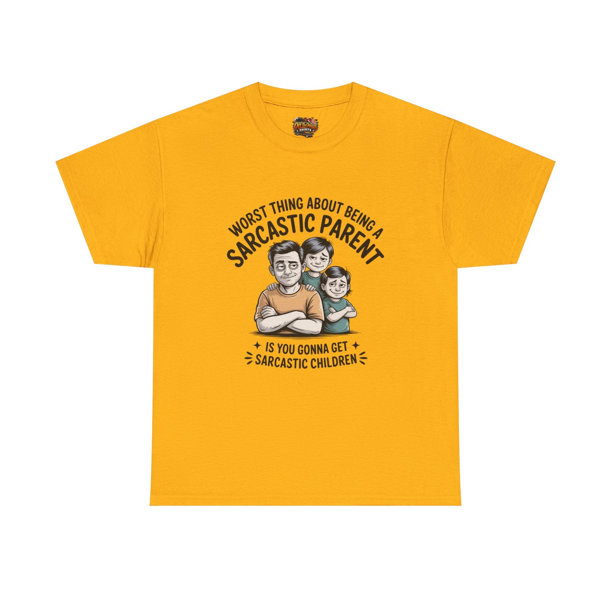Sarcastic Parent Tee - Funny Unisex Heavy Cotton T-Shirt, Gift for Dad, Mom Humor Shirt, Family Fun Apparel, Casual Wear, Parenting Gift