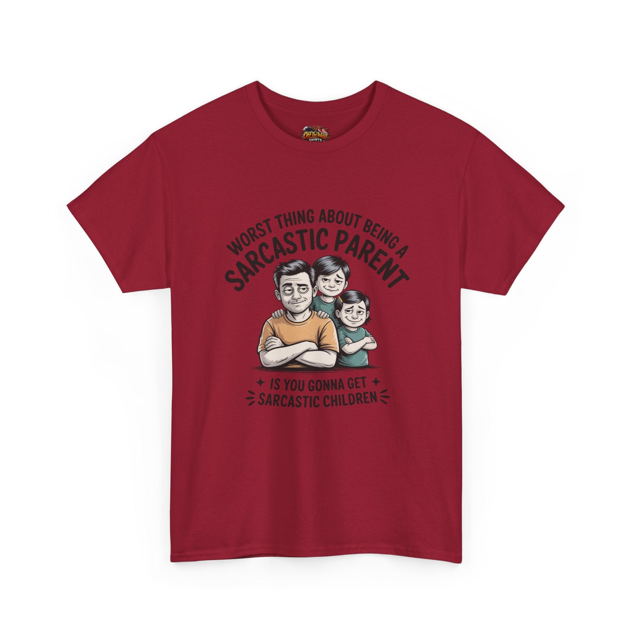 Sarcastic Parent Tee - Funny Unisex Heavy Cotton T-Shirt, Gift for Dad, Mom Humor Shirt, Family Fun Apparel, Casual Wear, Parenting Gift