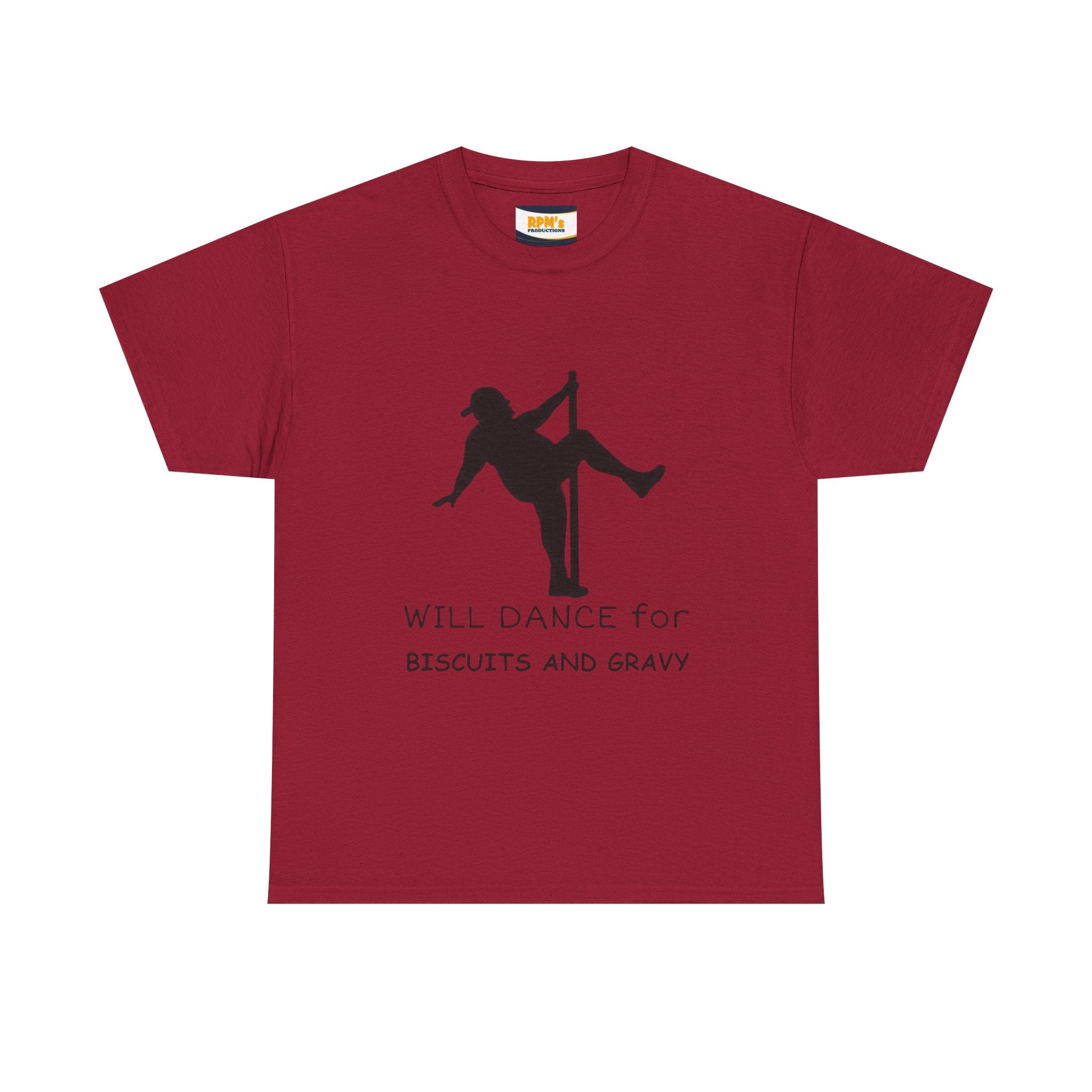 Whimsical Dance Tee - Unisex Heavy Cotton Tee, Great for Festivals, Gifts, Dance Events, Casual Wear, or Food Lovers