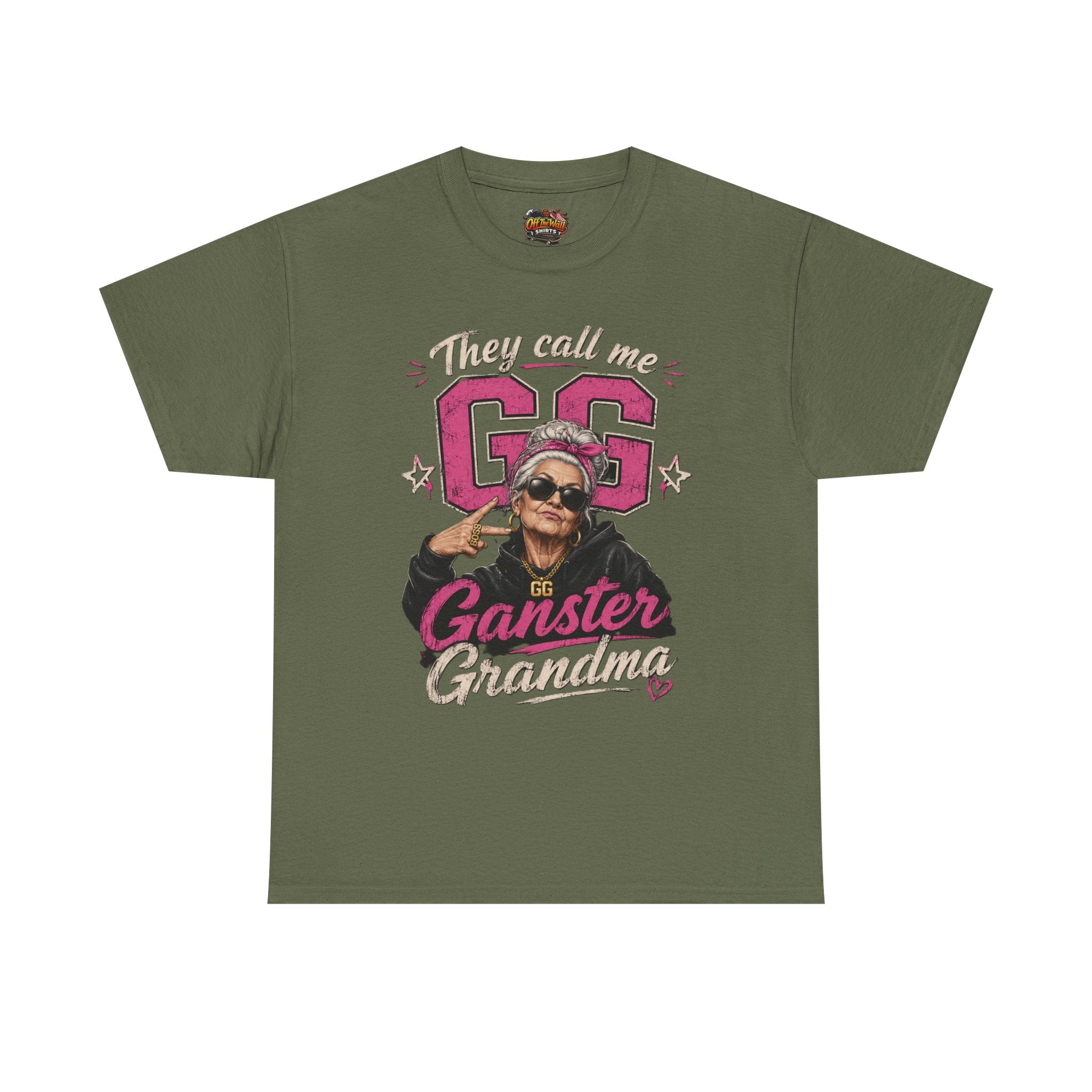 Gangster Grandma Tee — "They Call Me G.G." Funny Grandma Graphic T-Shirt