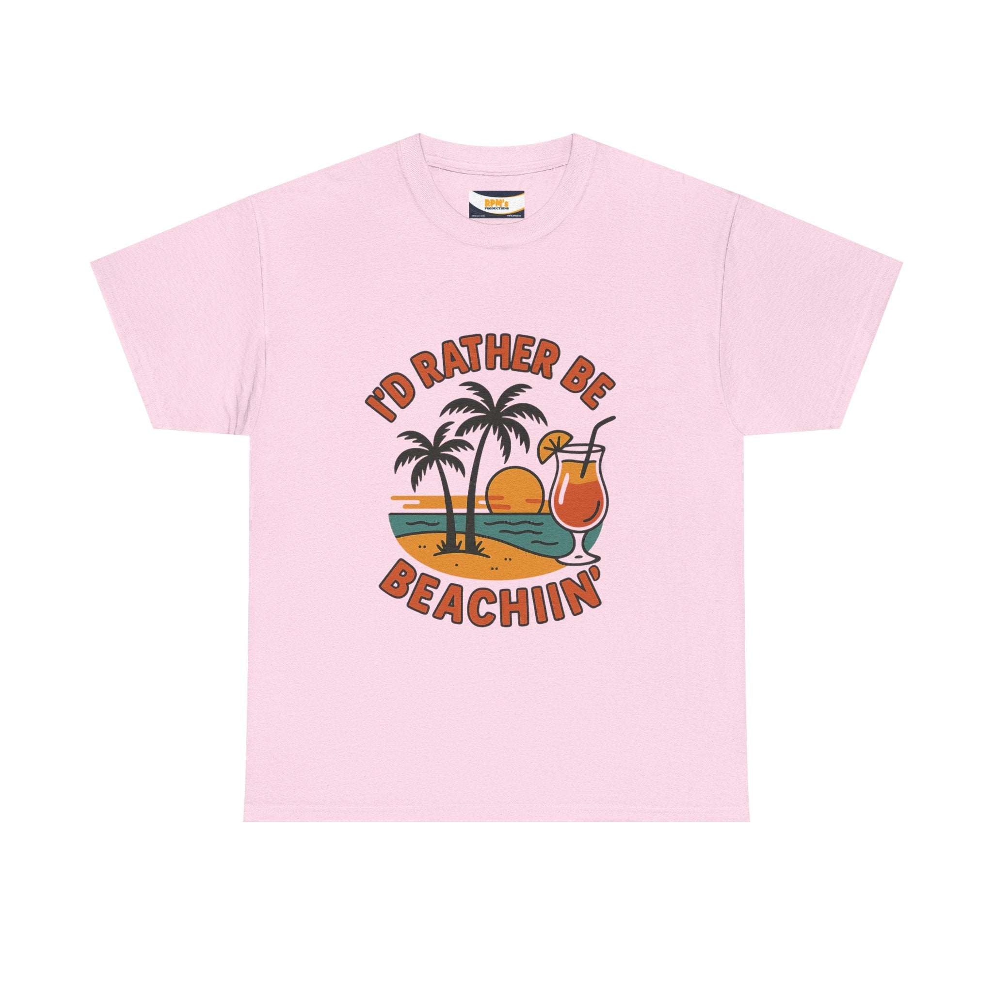 Fun Beach Vibes Unisex Cotton Tee, Summer Shirt, Beach Lover Gift, Relaxed Fit Tee, Casual Wear, Vacation Apparel, Tropical Design