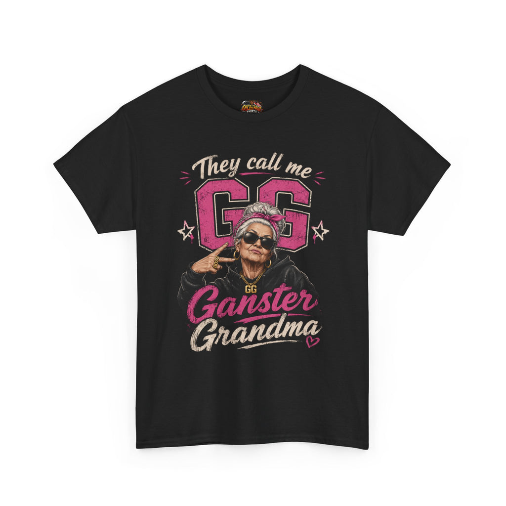 Gangster Grandma Tee — "They Call Me G.G." Funny Grandma Graphic T-Shirt