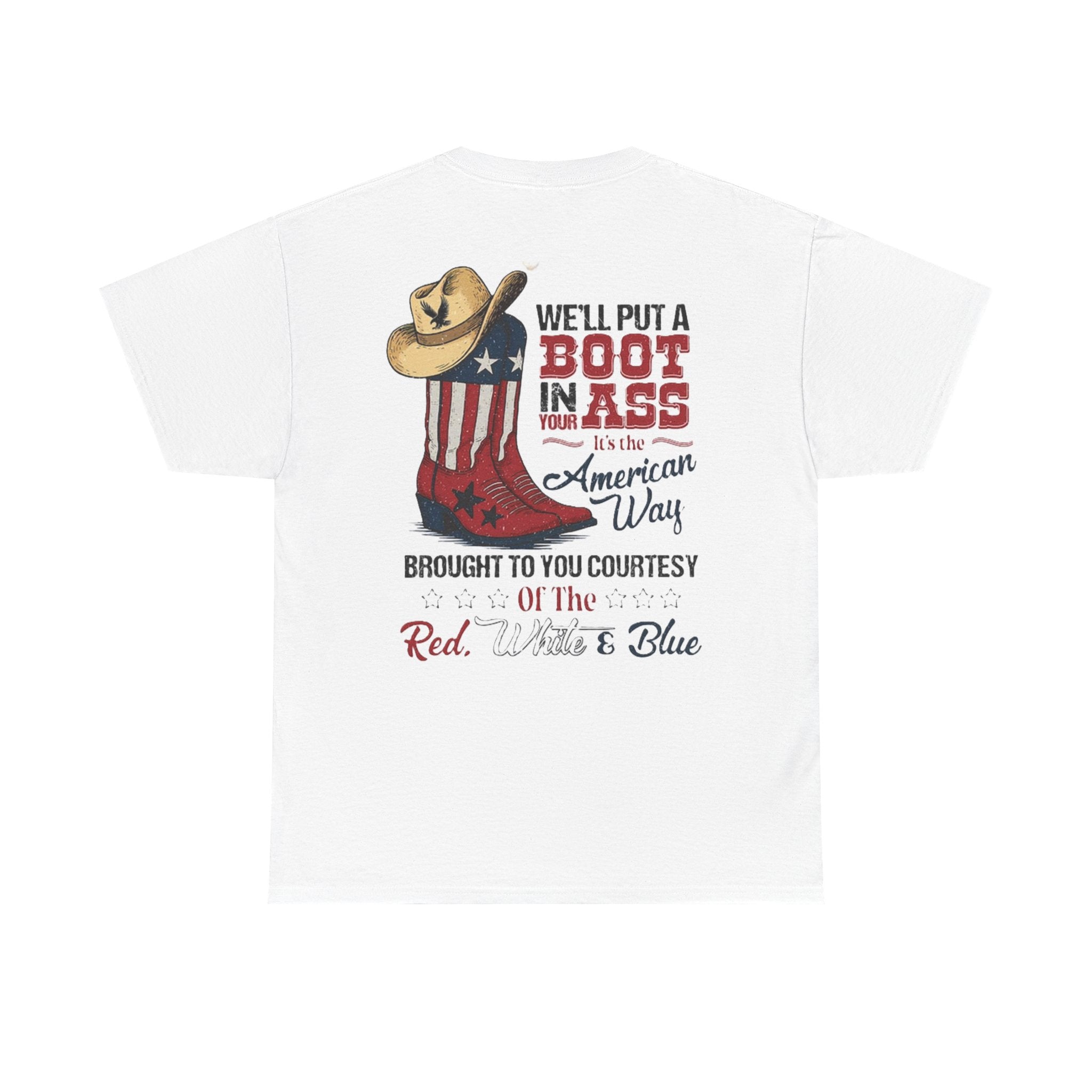 American Pride Tee, Unisex Cotton Shirt, Country Music Lover Gift, Patriotic Apparel, Independence Day Outfit, Cowboy Style Tee