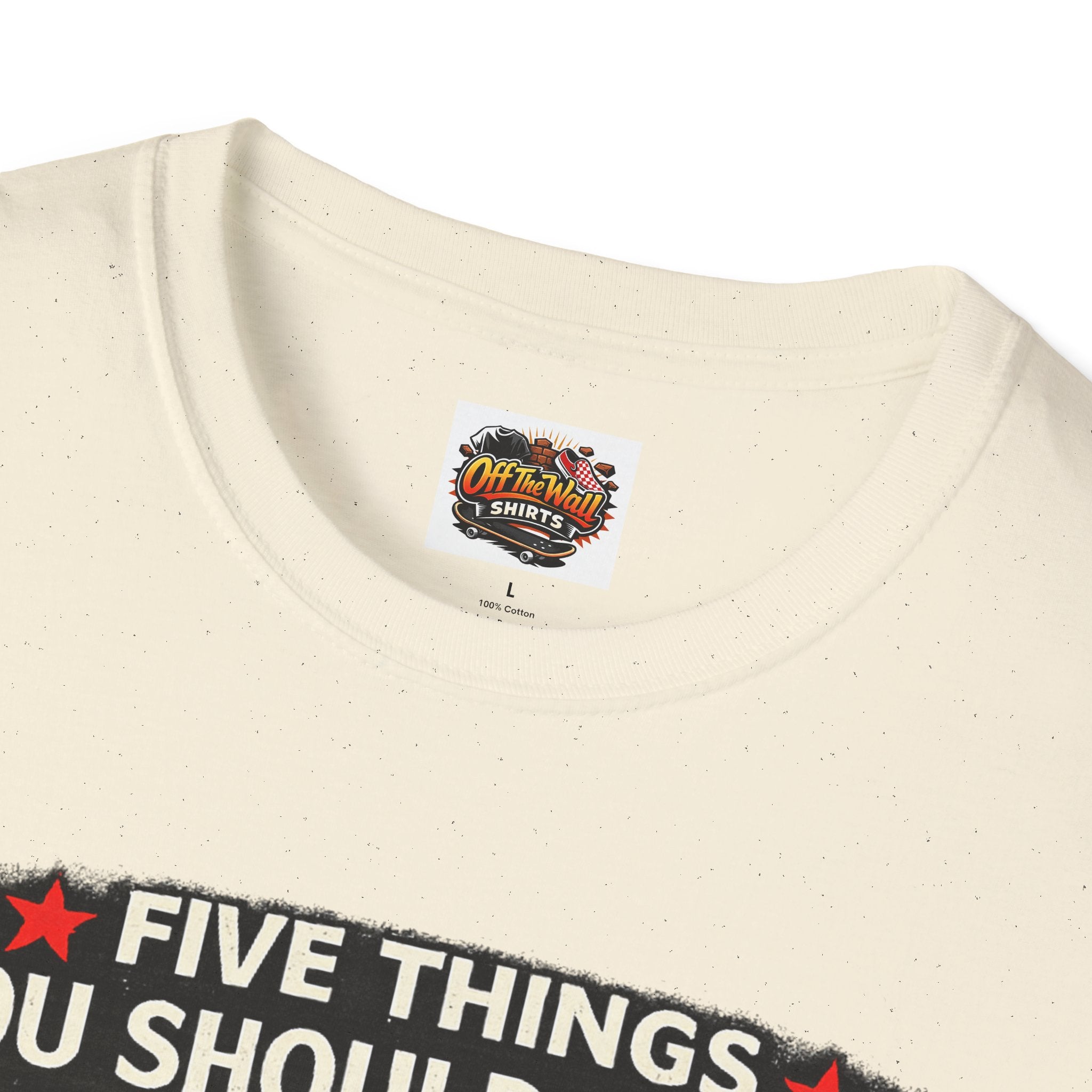 Husband Facts T-Shirt — “Five Things You Should Know About My Husband” Funny Gift Tee
