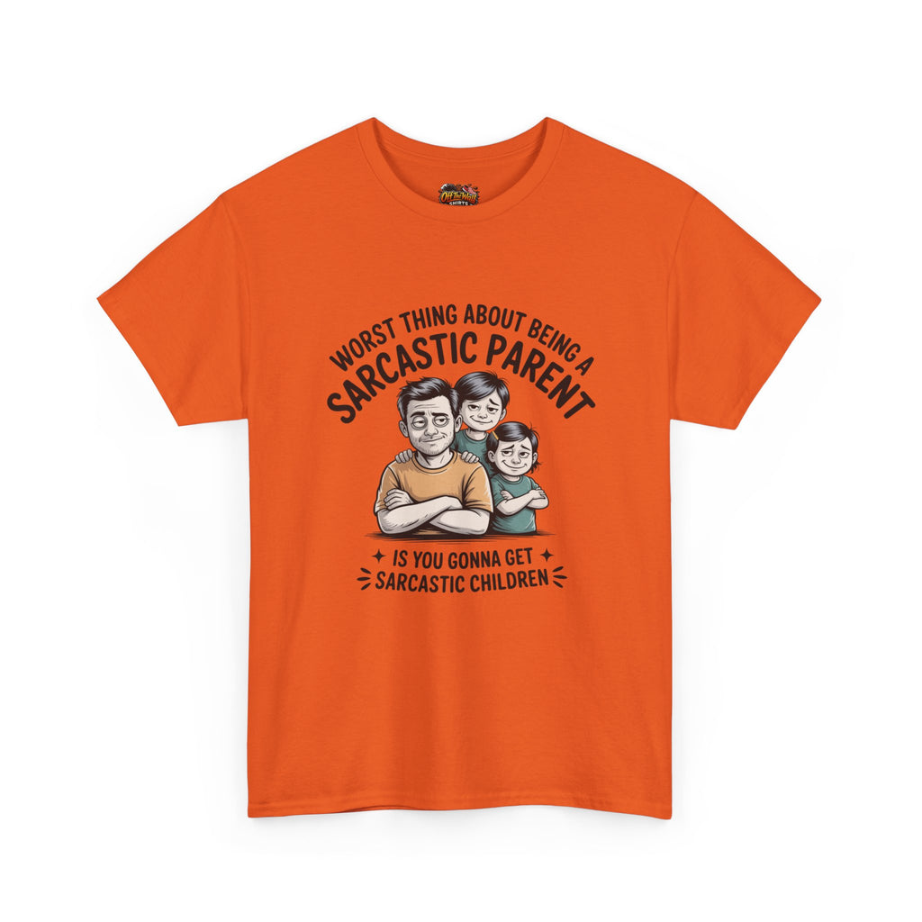 Sarcastic Parent Tee - Funny Unisex Heavy Cotton T-Shirt, Gift for Dad, Mom Humor Shirt, Family Fun Apparel, Casual Wear, Parenting Gift