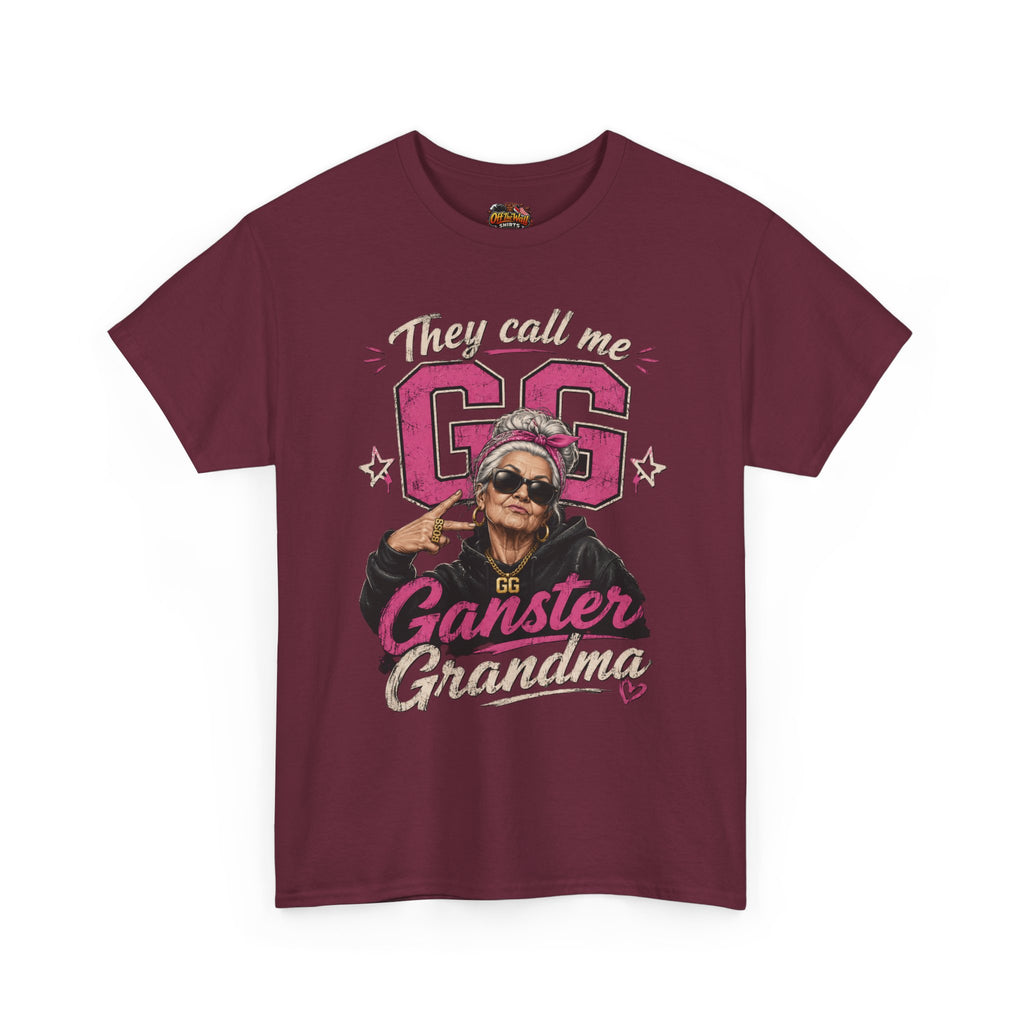 Gangster Grandma Tee — "They Call Me G.G." Funny Grandma Graphic T-Shirt