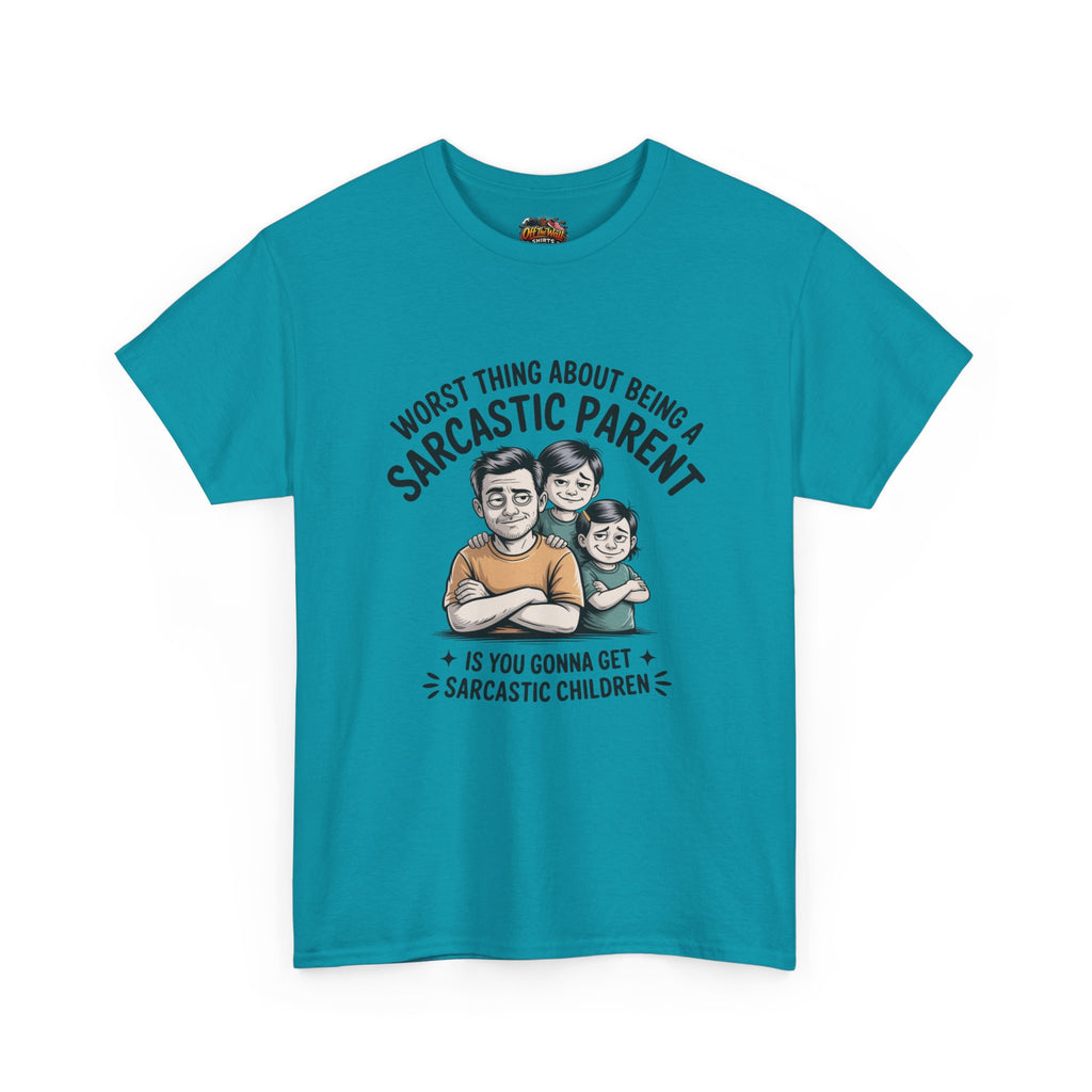 Sarcastic Parent Tee - Funny Unisex Heavy Cotton T-Shirt, Gift for Dad, Mom Humor Shirt, Family Fun Apparel, Casual Wear, Parenting Gift