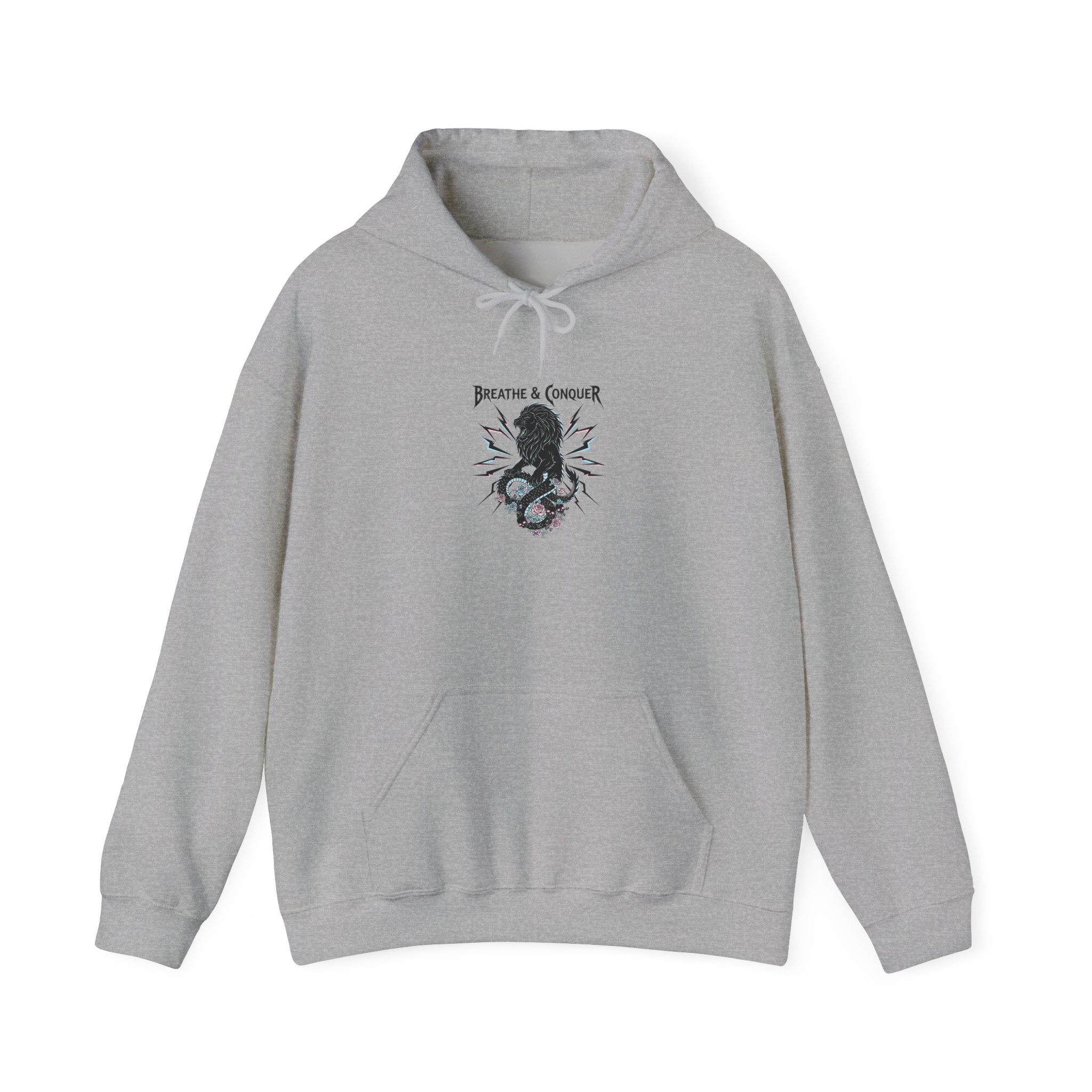 metal font self-care Hoodie | gothic wellness quote, edgy self-care merch