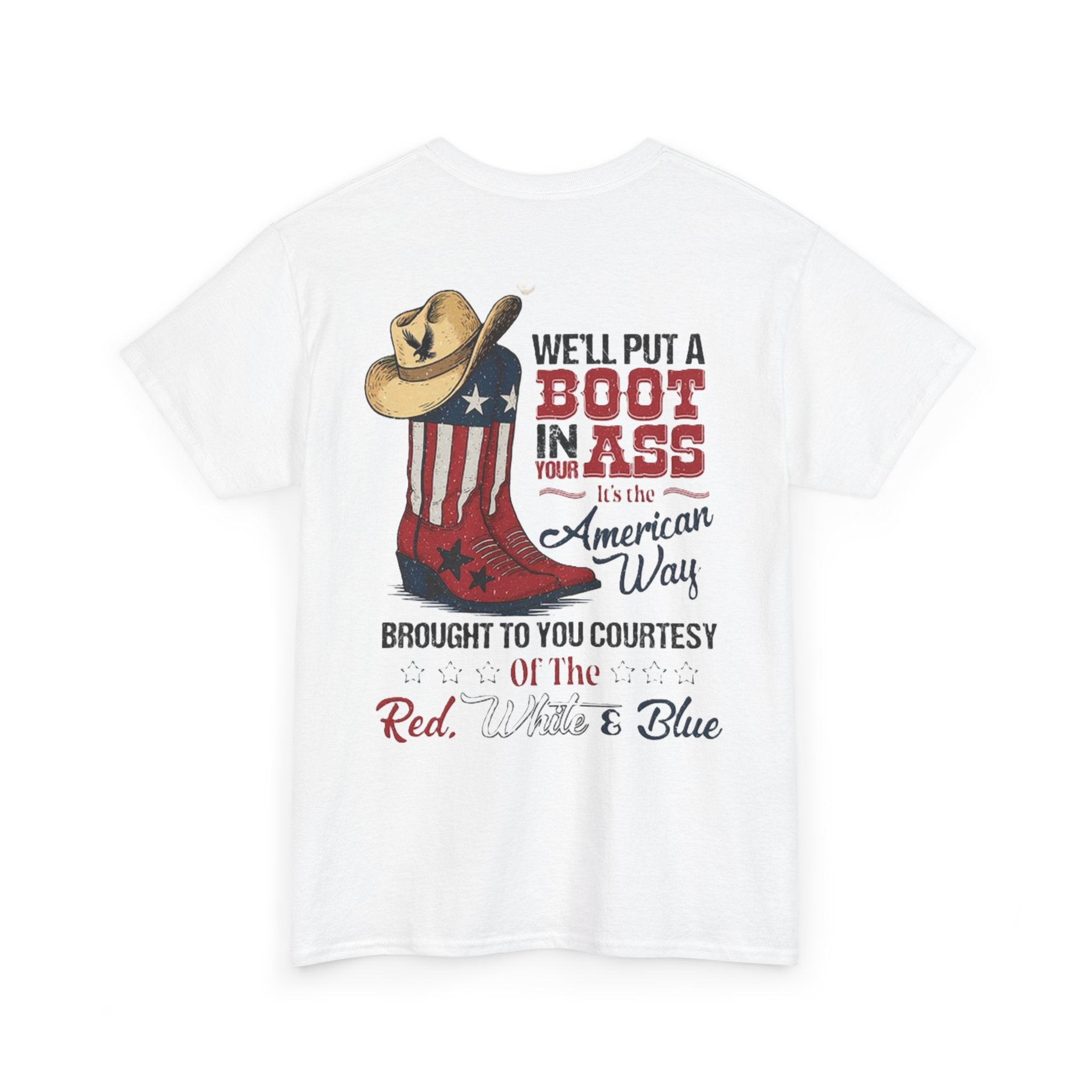 American Pride Tee, Unisex Cotton Shirt, Country Music Lover Gift, Patriotic Apparel, Independence Day Outfit, Cowboy Style Tee