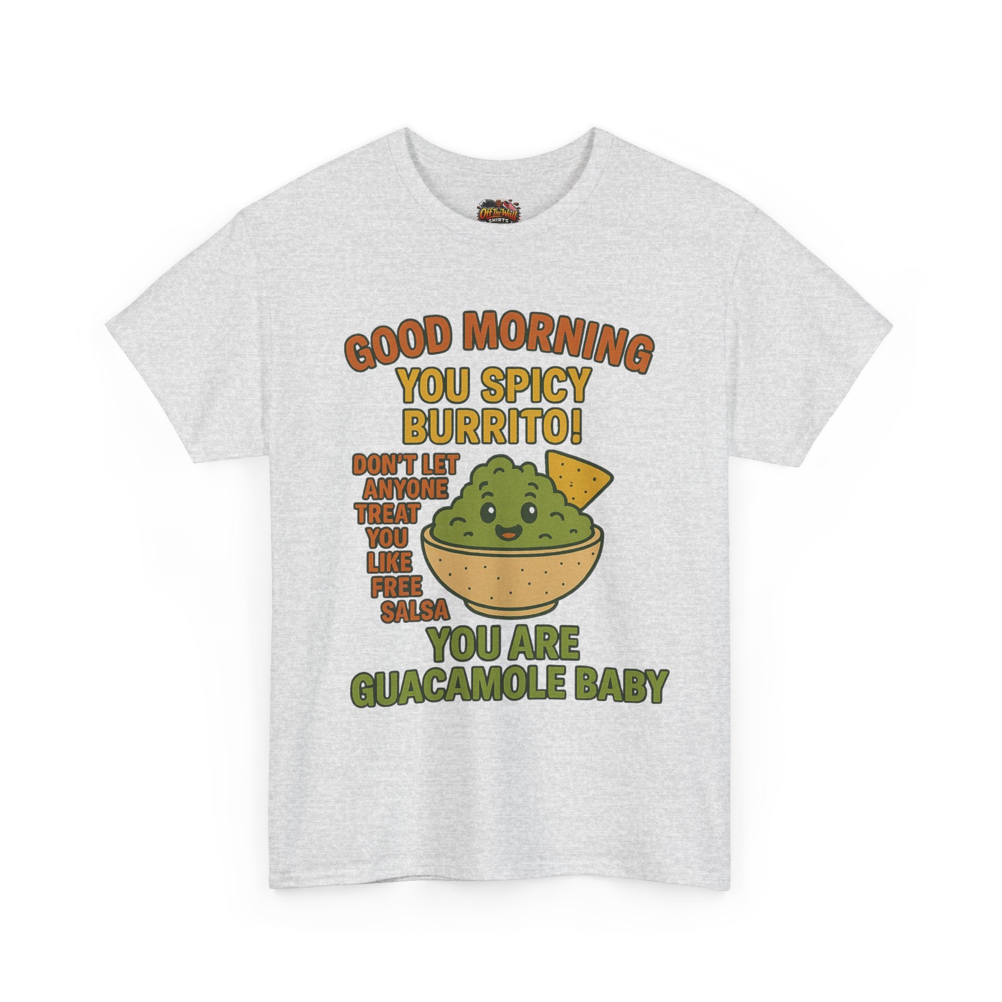 Funny Guacamole Tee, Spicy Burrito Shirt, Humor T-Shirt, Foodie Gift, Unique Cotton Tee, Casual Wear