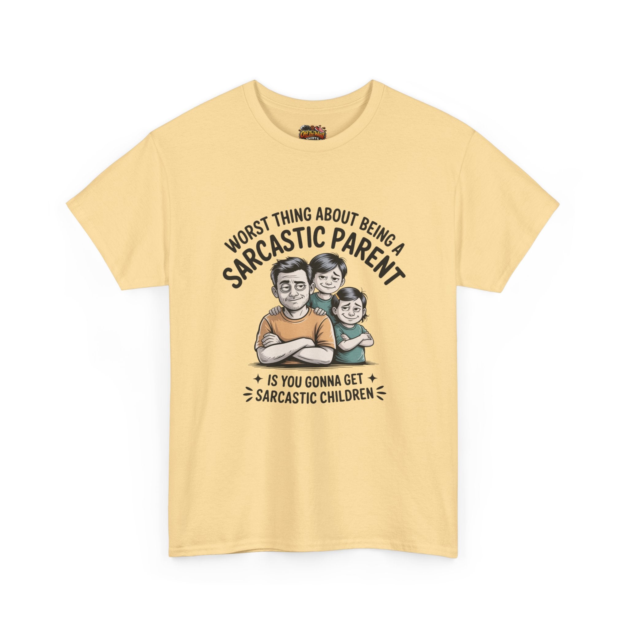 Sarcastic Parent Tee - Funny Unisex Heavy Cotton T-Shirt, Gift for Dad, Mom Humor Shirt, Family Fun Apparel, Casual Wear, Parenting Gift